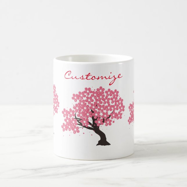 Japanska Sakura Cherry Blommars Thunder_Cove Kaffemugg (Center)