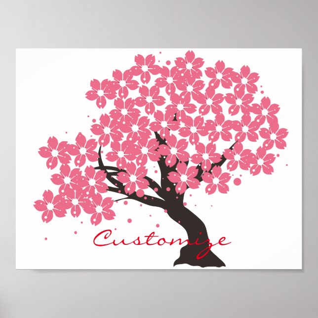 Japanska Sakura Cherry Blommars Thunder_Cove Poster (Framsidan)