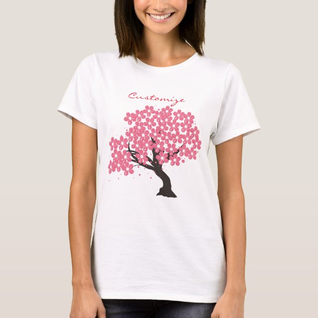 Japanska Sakura Cherry Blommars Thunder_Cove T Shirt (Framsida)