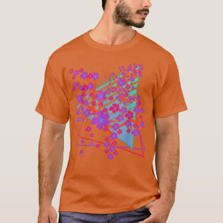 Japanska Sakura Flower Vaporwave 80 s Retro Art Ch T Shirt
