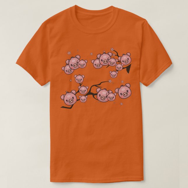 Japanska Sakura Flowers Cherry Blommars Art Gift K T Shirt (Design framsida)