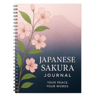 Japanska Sakura Journal: Naturinspirerad antecknin Anteckningsbok