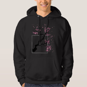 Japanska Sakura Träd Cherry Blommar Träd Kawaies Hoodie