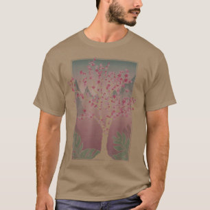 Japanska Sakura Träd Japan Rosa Flower Blommigt Ch T Shirt