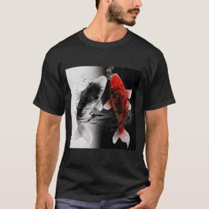 Japanska samurai Aesthetic Koi Fish T Shirt