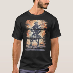 Japanska Samurai Bushido Warrior Katana Sword Till T Shirt