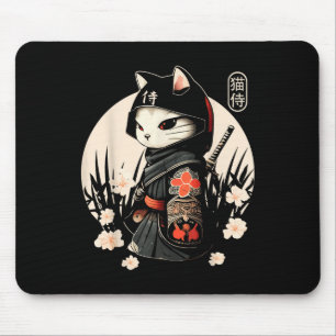 Japanska samurai Cat Tattoo, Kawaii Ninja Cat_1 Musmatta