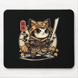 Japanska samurai Cat Tattoo, Kawaii Ninja Cat _3 Musmatta
