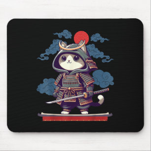 Japanska Samurai Cat Tattoo Kawaii Ninja Cat Anime Musmatta