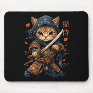 Japanska Samurai Cat Tattoo Kawaii Ninja Cat Cat W Musmatta
