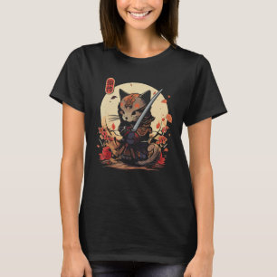 Japanska Samurai Cat Tattoo, Ninja Cat 1 T Shirt
