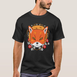 Japanska Samurai Cat Vintage Roligt Samurai Geisha T Shirt