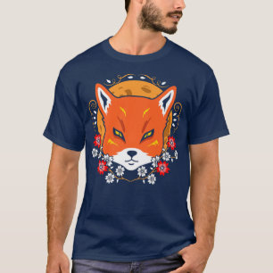 Japanska Samurai Cat Vintage Roligt Samurai Geisha T Shirt