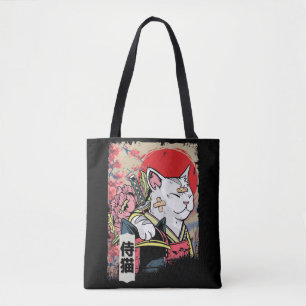 Japanska Samurai Cat Warrior Japan Ninja Kitten Tygkasse