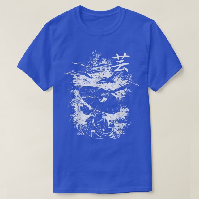 Japanska samurai & Characters I Japanska Geisha Gi T Shirt (Design framsida)