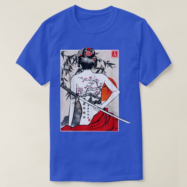 Japanska Samurai Culture japanese ts samurai för  T Shirt (Design framsida)