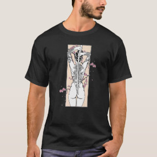 Japanska Samurai Culture Scenery Vintage Sakura Ch T Shirt