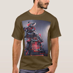 Japanska Samurai CyberPunk Graphic T-Shirt Copy Co