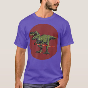 Japanska Samurai Dinosaur TRe med Katana Dinosaur T Shirt