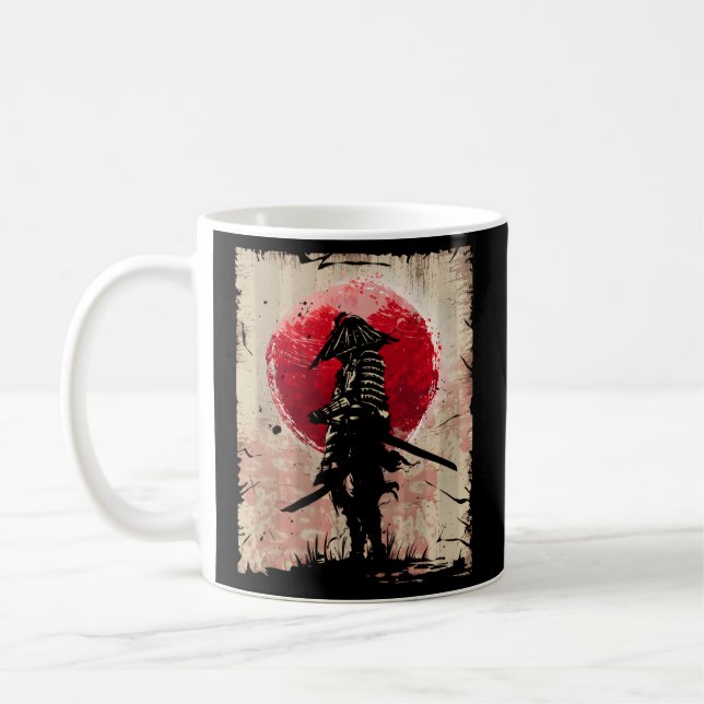 Japanska samurai Fighter Kaffemugg (Vänster)