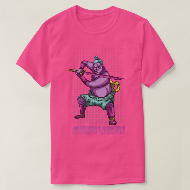 Japanska Samurai Gift Bushido T Shirt (Design framsida)