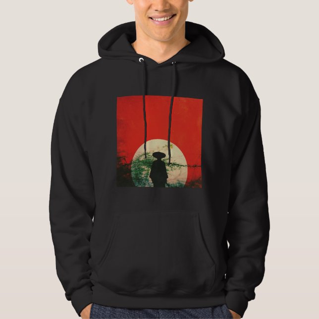 Japanska Samurai Hoodie (Framsida)