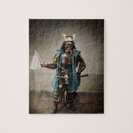 Japanska samurai i befälhavare Armor Pussel