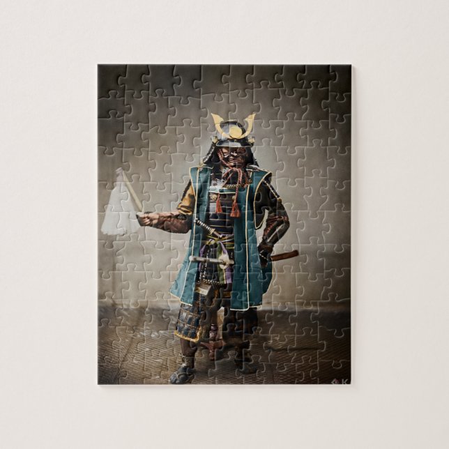 Japanska samurai i befälhavare Armor Pussel (Vertikal)