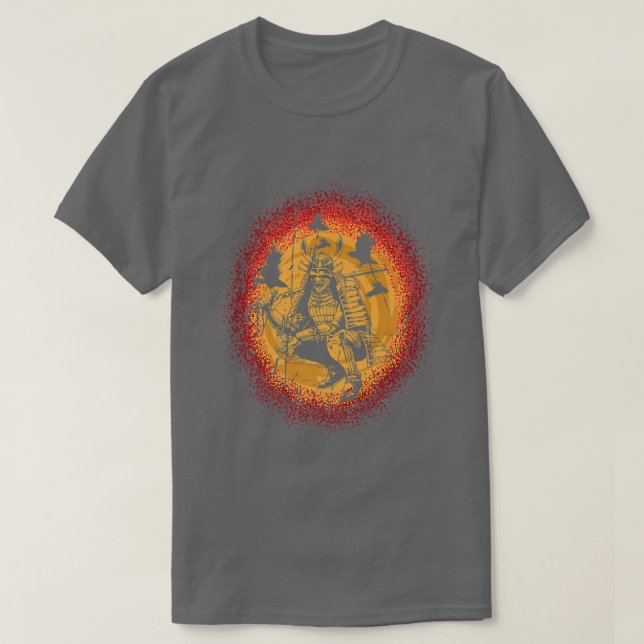Japanska Samurai Japan Martial Arts Warrior (2) T Shirt (Design framsida)