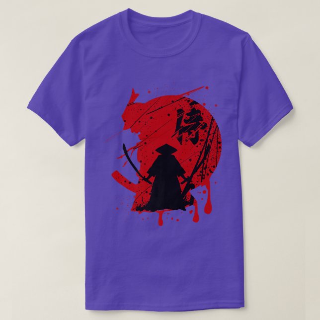 Japanska Samurai Katana Premium T-Shirt Copy-kopia (Design framsida)