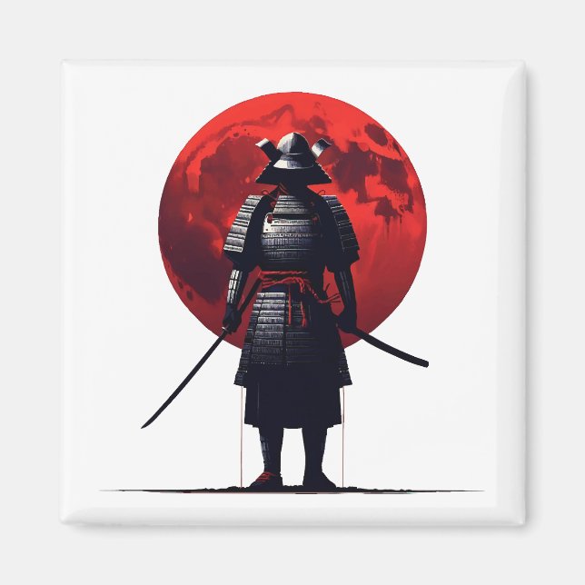 Japanska Samurai Magnet (Framsidan)