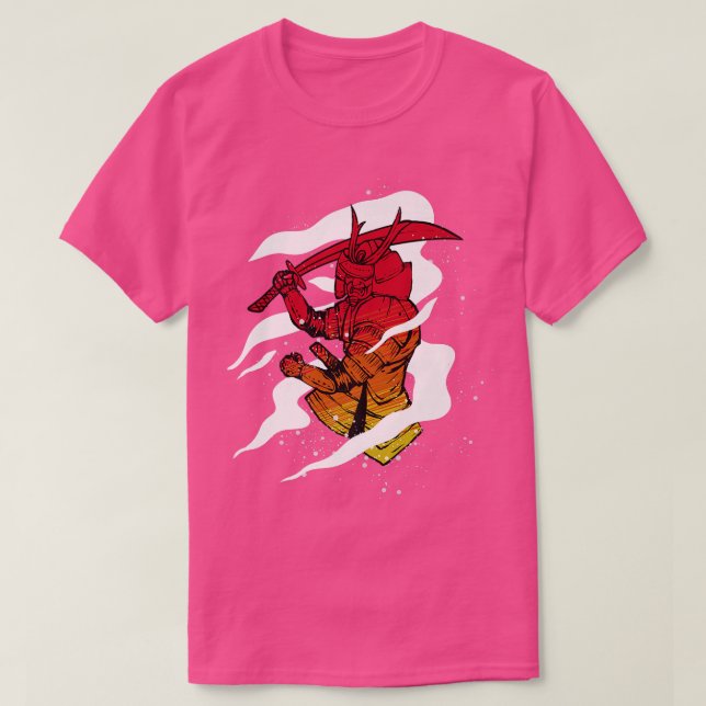 Japanska samurai Martial Arts T Shirt (Design framsida)