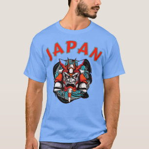 Japanska Samurai Mask Graphic (2) T Shirt