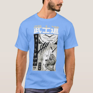 Japanska samurai med Kanji - Coola Japan Manga Com T Shirt