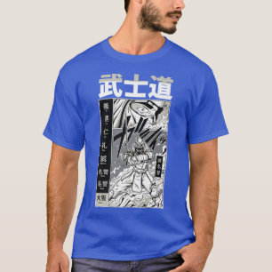 Japanska Samurai med Kanji - Coola Japan Warrior K T Shirt