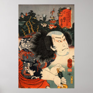 Japanska Samurai Poster