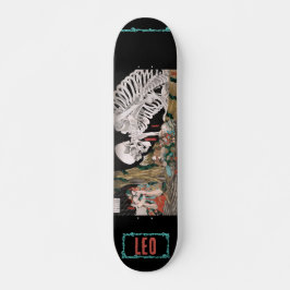 Japanska Samurai Skeleton Personlig Skateboard