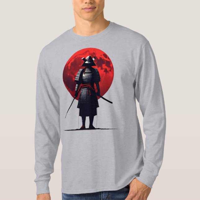 Japanska Samurai T Shirt (Framsida)