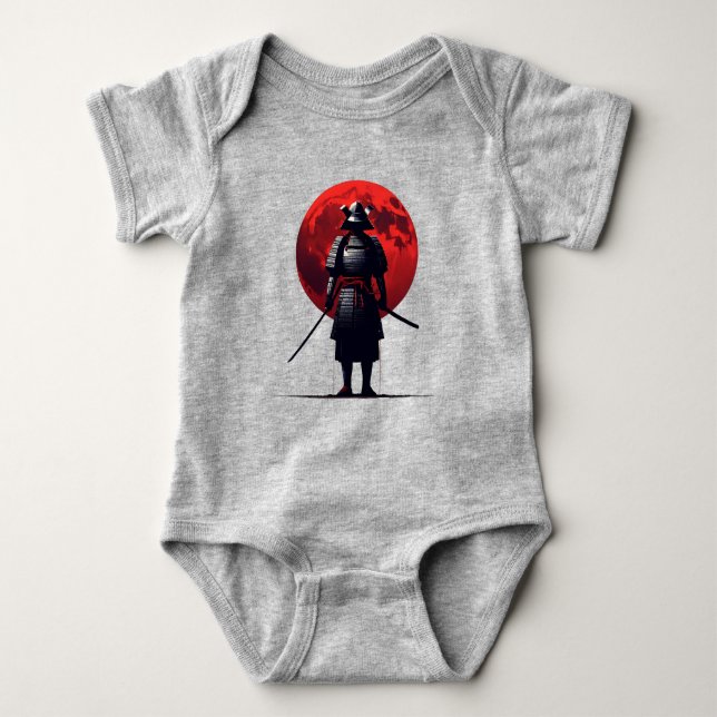 Japanska Samurai T Shirt (Framsida)