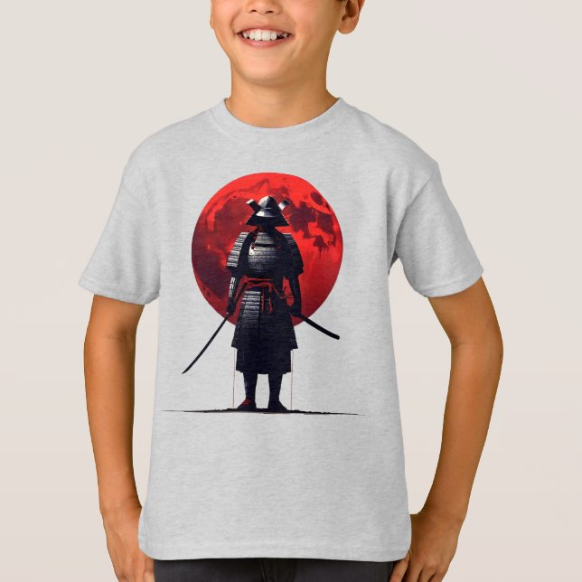 Japanska Samurai T Shirt (Framsida)