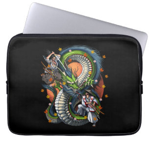 Japanska Samurai vs Dragon Laptop Fodral