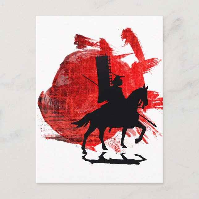 Japanska Samurai Vykort (Framsida)