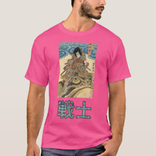 Japanska Samurai Warrior Art Skriv ut  T Shirt