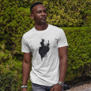 Japanska Samurai Warrior Bläck Art T Shirt