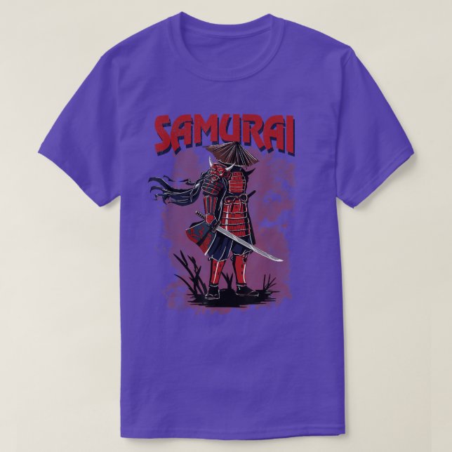 Japanska Samurai Warrior Bushido Code, Swordsman T Shirt (Design framsida)