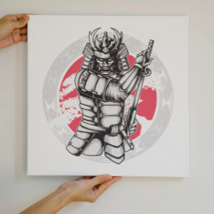 Japanska Samurai Warrior Poster