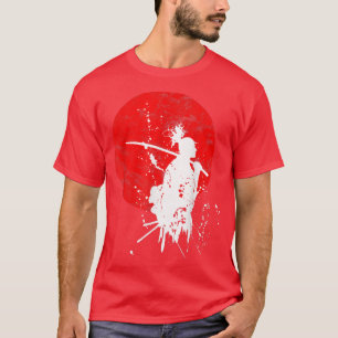 Japanska Samurai Warrior Retro Japan Courage Respe T Shirt