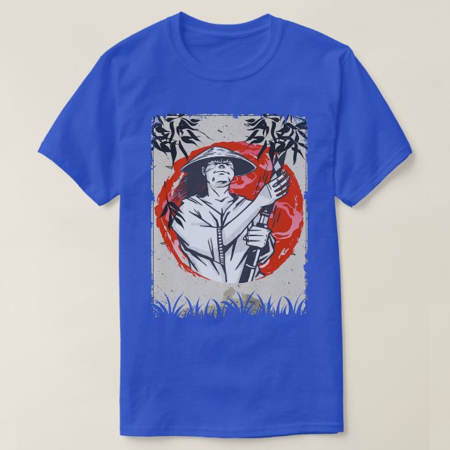 Japanska Samurai Warrior Swordsman Japan (2) T Shirt (Design framsida)