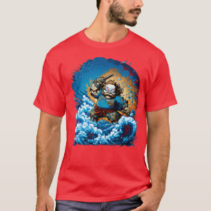 Japanska Samurai Warrior T Shirt