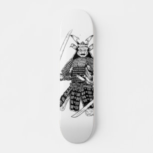 Japanska Samurai Warrior Tattoo Design Mini Skateboard Bräda 18,5 Cm